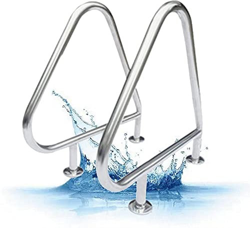 DRFGNF Pasamanos para Piscina Pasamanos de Seguridad Resistentes para Piscina Pasamanos para Piscina, pasamanos para Escalera de Piscina de 3 Curvas, 1 Pieza, pasamanos para Piscina de Acero inoxid