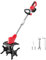 Motobineuse Electrique sans Fil 21V, Largeur de Travail 30 cm, Profondeur de Travail 22 cm, 4 Fraises, Poignée Rabattable, pour Retourner la Terre, Désherber (sans Batterie)