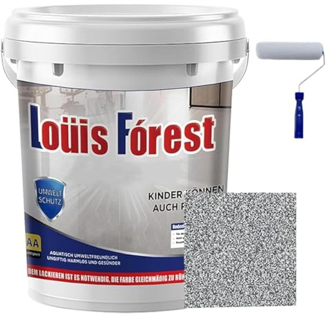 ZZLMDZ Epoxy Colored Sand Floor Paint,Louis Forest Epoxy Floor Paint,Colored Sand Self Leveling Floors Painting Garage, For Concrete, Tiles, Marble (Dark gray, 1000g)