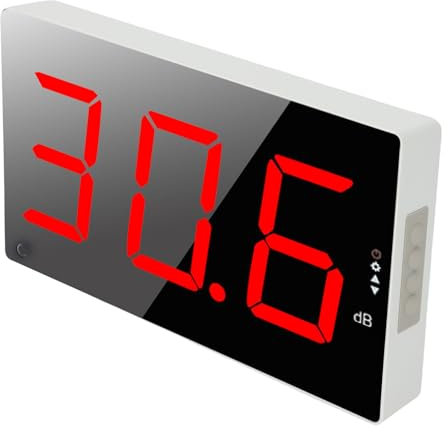 Dezibelmessgerät, 30–130 DB Bereich, LCD-Anzeige, Wand-Dezibel-Geräuschmessgerät, Schallpegelmessgerät, Tester, Großbild-Digital-Dezibelmessgerät, Dezibel-Überwachungsalarm