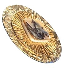 Elanor : broche aimantée en maillechort et bronze | Sans èpingle