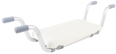 Suspended Bath Tub Shower Chair, Aluminum Alloy Anti Slip Space Saving Portable Bathtub Bench Seat, Length Adjustable Universal Fit for Elderly Adults Seniors Disabled Or Injured