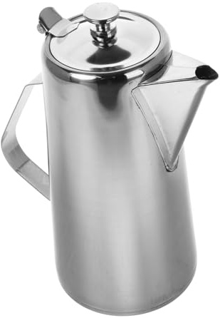 CIYODO Jarra de Acero Inoxidable Grueso con Tapa Plana para Agua Fría Jugos y Té Diseño Moderno y Capacidad Grande para Hogar y Oficina