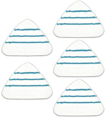 5 Stück ErsatzPads für Dampfreiniger Mikrofaser Bodentücher Dampfbesen Pad Ersatztücher Allgemein Zubehör für Dreieckigem