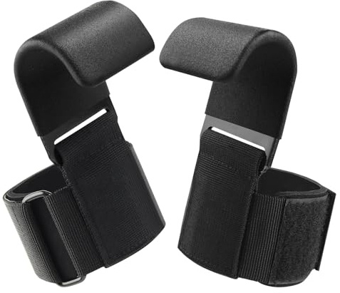 wssh fitgriff zughilfen - klimmzughilfe-haken für krafttraining und gym mit rutschfestem griff, verstärkter stahlplatte und verstellbarem klettverschluss, ideal für frauen und männer, langlebiges desi