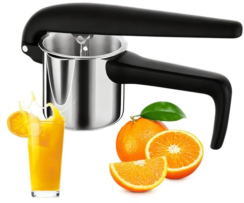 Patifirst Presse-agrumes Manuel,Presse à Agrumes en Acier Inoxydable de Qualité Alimentaire | Presse-Citron en Acier Inoxydable - Pour Citron Vert Jus De Fruit Pamplemousse Fruit De La Passion