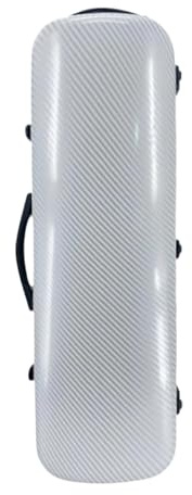 Geigenkasten Geigenkoffer, tragbar, stoßfest, zuverlässiger Schutz, elegant, stilvoll, praktisch, for den Transport von Musikinstrumenten, weiche Polsterung(White Carbon Pattern)