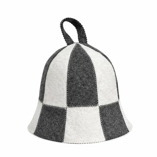 PRINZEPS Chapeau de sauna pour homme et femme - 100 % feutre - Chapeau de sauna, bonnet de sauna, bonnet de sauna, bonnet en feutre pour homme et femme