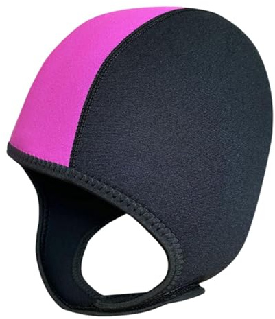ZYIHNIRB Cuffia da Sub con Cappuccio, Cuffia in Neoprene per Muta, Cappello Termico per Uomo E Donna, Cuffia da Surf, Cuffia da Nuoto per Sport Acquatici, Nero Rosa Rossa