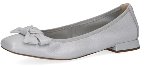 CAPRICE Damballerinaskor av läder med blockhäl, jeans, 36 EU
