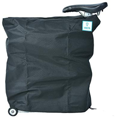 Vincita Brompton Bike Cover- Black Light Weight, Foldable Into Small Bag - For Using On Train, Bus - Brompton Folding Bike Accessories…