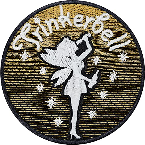 EXPRESS-STICKEREI TRINKERBELL Tygmärken/påstrykning, tinkerbell-lapp att sy på | Prosecco drickare, svensexa, t-shirt, strykbild, JGA flicka, bröllop, team, brud, prinsessa, gåva, kvinnor, 80 x 80 mm