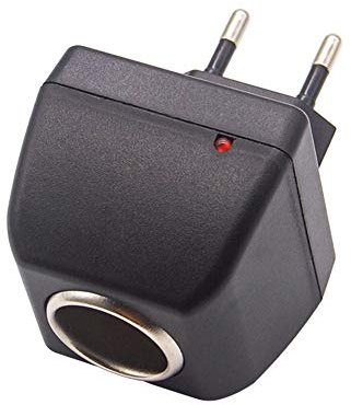 Surakey Adaptateur Secteur Universel Allume-Cigare 6W AC à DC, Convertisseur d'Alimentation 110V-220V pour Voiture, Prise UE