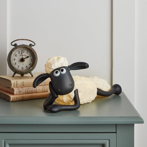 Lights4fun LED Shaun das Schaf™ Tischlampe mit Fernbedienung USB Nachtlicht Kinderzimmer Nachtlampe