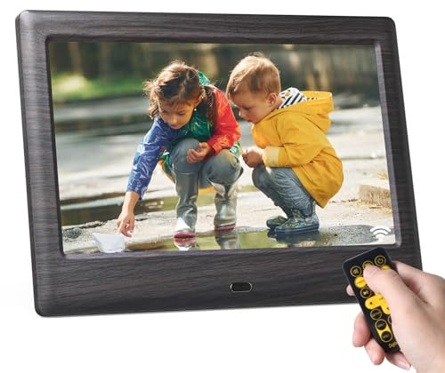 KODAK Cornice digitale da 7 pollici, cornice elettronica, schermo IPS, foto/musica/lettore video, calendario/allarme, supporto USB o scheda SD, rotazione automatica, con telecomando