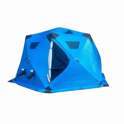biwakzelt Outdoor-Winter-Eisfischen, warmes Zelt, Camping, Saunazelt, andere Camping- und Wanderprodukte mit TPU Tunnelzelte(Blue,350 * 180 * 185cm)