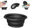 IKOPFLN Bassine Pliable Silicone Bac à Glaçons Intégré Bol De Bain Glacé Pour Le Visage Noir Soins De La Peau Compresse De Glace Rétrécit Les Pores Réduit Les Poches Améliore l'Élasticité De La Peau