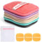 APOMOONS 7 almohadillas desmaquillantes de franela lavables con bolsa de lavandería, almohadillas de algodón reutilizables, suaves para la piel, adecuadas para todos los tipos de piel