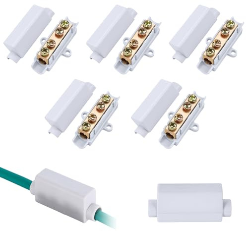 WOUYTPE 5 Stück Kabelverbinder 1000 V 100 A, Lüsterklemme, Verbindungsklemmen, Geeignet für Die Verkabelung zu Hause, die Installation in Der Industrie Usw., 2,5 Bis 16mm² Draht, Sicher und Langlebig