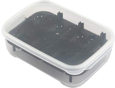Reptilien-Brutkasten, 14 Gitter Gecko Zuchtkäfig Transparent Brutkasten Reptilienlebensraum für Klettern Transport Zuhause Indoor Männer Frauen Züchter Spinne Skorpion