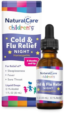 NaturalCare Children's Cold & Flu Relief Nighttime, 1 fl. oz