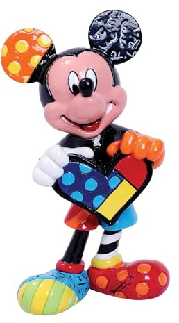 Disney Tradition Topolino con il Cuore Minifigurina, Resina, Multicolore, 4 x 4 x 10 cm