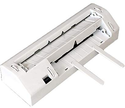 CGOLDENWALL Taglierina elettrica per biglietti da visita 20 W taglierina automatica per carte 30 pz/min 300 g taglierina di carta per ufficio per affari/invito/abbonamento/tessere/abbigliamento carta