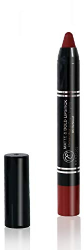 Oxblood Makki Matte and Bold twist-up Lipstick intense colour velvet finish very long stay up to 18 hours, smudge proof, no feathering, soft and gliding, contains crushed pigments