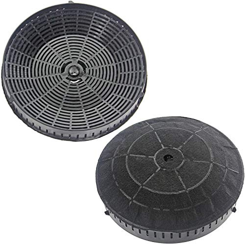 SPARES2GO Type 57 Round Carbon Filter compatible with Bosch DEM63AC00B/01 DEM63AC00B/02 Cooker Hood Vent Extractor (Pack of 2)