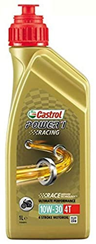Castrol POWER 1 Racing 4T 10W-30 Fully Synthetic Motorcycle Engine Oil, 1 Litre