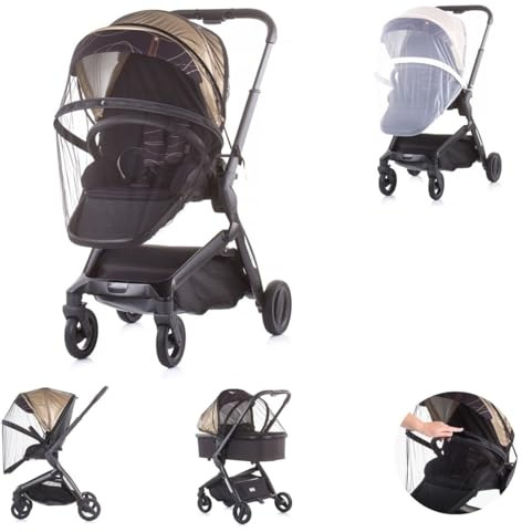 Chipolino Moskitonetz Lux, Insektenschutz, Kinderwagen, Buggy, Reißverschluss, Farbe:schwarz