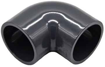 PVC Winkel 90 Grad | 40mm x 40mm | PVC Winkel 90° | beidseitig Klebemuffe | PN 16 | Ø40mm