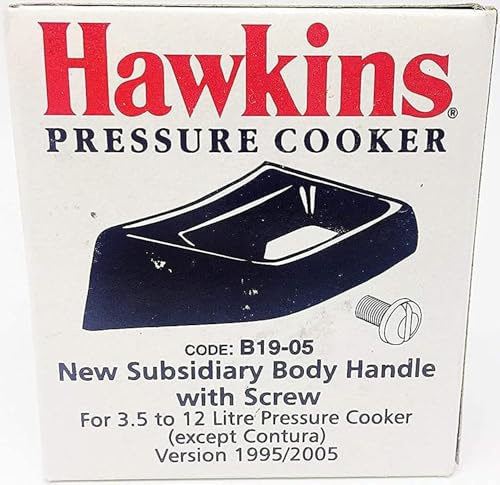 Hawkins Plastic New Subsidiary Body Handle 3.5 12 Litre (Except Contura), Litre Litre, Black, 3.5 Liter