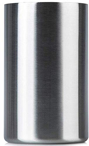 MXXHFC Enfriador de Bebidas Grande/Cubo de Cerveza, 1 Cubo de Enfriador de Vino Aislado de Acero Inoxidable sin Sudor con aireador de Vino, se Adapta a Botellas de Vino de 750 ml, Mantiene el Vin