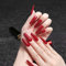 Allereya Super Lange Sarg Kunstnägel Ballerina Rot Press On Nails Prom Party Clip On Nails Super Lange Vollflächige Acrylnägel Kunst Für Frauen Und Mädchen 24pcs (rot)