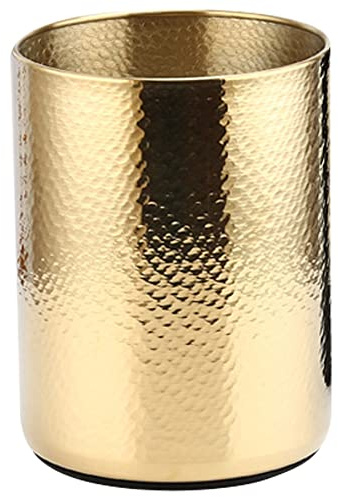 JUJIAN Stainless Steel Champagne Home Hammered Ice Wine KTV Wine Cooler Ice Square Beer, Gold