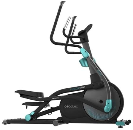Cecotec Vélo Elliptique Magnétique Drumfit Elliptique 10000 Motor Pro. Moteur Résistance Réglable, APP, 32 Niveaux, Pliable, Écran LCD, Inertie de la Roue 10Kg, Moniteur de Fréquence Cardiaque