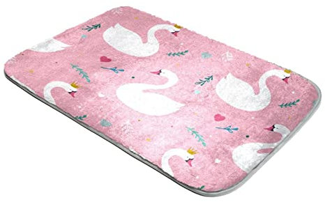 Shag Teppich Ultra Soft Plüsch Teppiche Kunstfell Teppiche Schwan Rosa