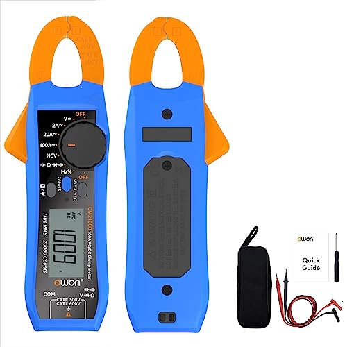 OWON CM2100B Blutooth Mini Digital Clamp Meter 100A AC DC Current Voltage True RMS Pliers Ammeter Resistance, Capacitance, Diode Tester Multimeter