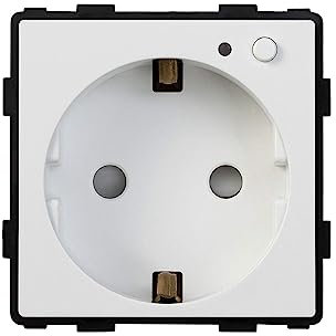 Luxus-Time Touch Lichtschalter Wandschalter LUX SERIE Glas Sensor Schalter Wechselschalter Schuko Steckdosen USB Cat Weiß Schwarz Gold (Modul: WiFi Raumthermostat SmartHome, Weiß)