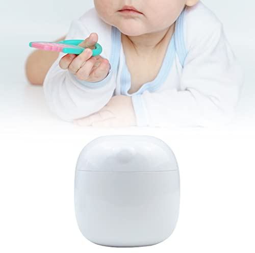 Schnuller-Sterilisationsbox, Tragbares Wiederaufladbares Mini-Desinfektionsgerät mit Hoher Effizienz für Babybrustwarzen (Weiß)