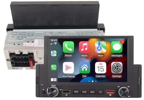 Lettore MP5 per Auto, Audio Stereo per Auto a Mandrino Singolo da 6,2 Pollici, Lettore MP5 per Auto nel Cruscotto, Radio MP4 per Auto, Interconnessione Telefonica Inversa