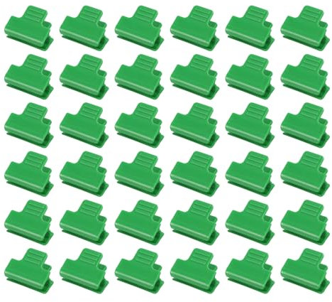 PATIKIL Gewächshaus Klammern 50 Pack Garten Folie Reihe Abdeckung Klammern für 11mm Pfeife Gartenarbeit Reifen Pflanze Abdeckung Unterstützung Netz Tunnel Schatten Tuch Grün