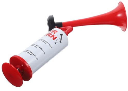 Yardwe Hand-drucklufthorn Zum Fußballspiel Mit Integrierter Handpumpe Geeignet Für Sportboote Warnsignal Party-drucklufthorn Und Anfeuerungsrequisit