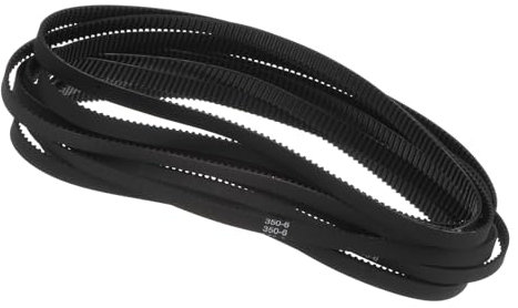Kozelo 10 Stück 2GT geschlossener Zahnriemen - [350mm Steigungslänge x 6mm Breite] 350-2GT-6 Gummiband für den Einsatz in 3D-Druckern, 175 Zähne, Schwarz