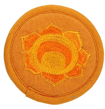 Hoement Tappetini per Ciotole Buddiste Ricamati Cuscino Arrotondato per Campane Tibetane Sonore Tappetini Unici per Ciotole Sonore Religiose Impedisce Scivolare Stile Casuale
