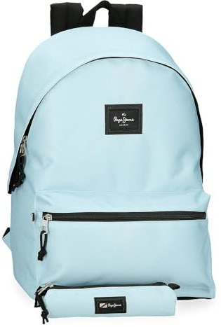Pepe Jeans Aris Mochila para Portátil, Azul, Portátil 15,6 pulgadas