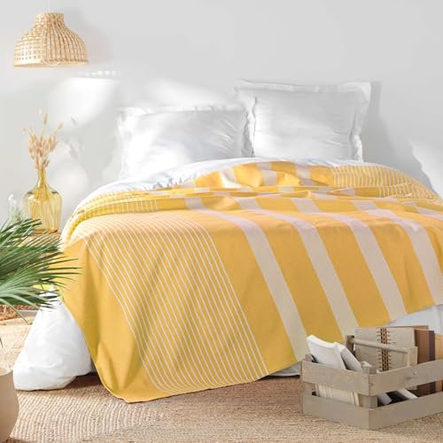 Douceur d'Intérieur, Couvre-Lit (240 x 260 cm) Adele Curry, Coton & Polyester Tissé