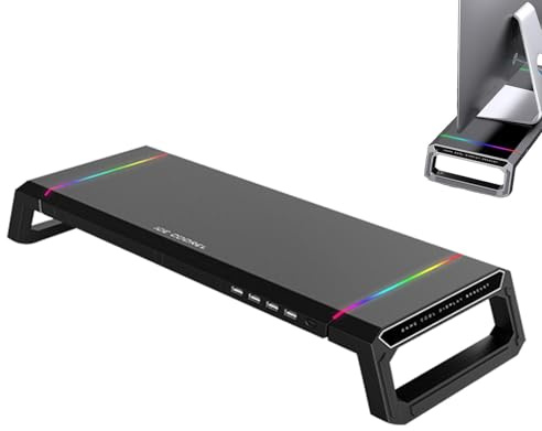 Bärbar datorsupport för skrivbord – skrivbordsförvaring, med ergonomiskt datorstöd 1,75 | för skrivbord | senaste datorstödet med PC-skrivare