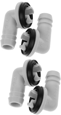 MAGICLULU 2 Sätze Entwässerungsgerät Für Klimaanlagen Zappeln Kopfhörer Tragbare Klimaanlagen Anschlussstück Für Den Ablaufschlauch Fenster Klimaanlage Stecker Plastik Light Grey 2 Stück * 2